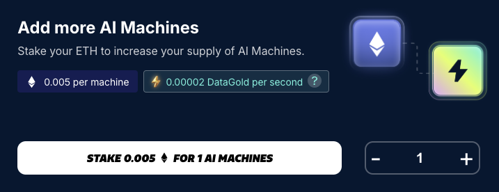 stake for more ai machines